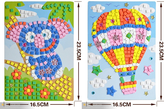 每组只要95元起(免运费),即可享有diy马赛克拼图贴/益智拼贴画〈任选